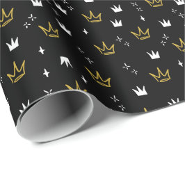 大きい方 |悪名高い90の最初の誕生日パーティー ラッピングペーパー