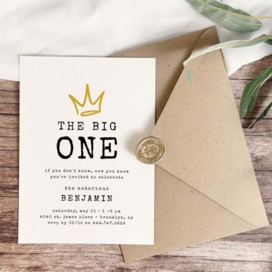 大きい方 |悪名高い90の最初の誕生日パーティー 招待状