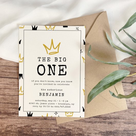 大きい方 |悪名高い90の最初の誕生日パーティー 招待状