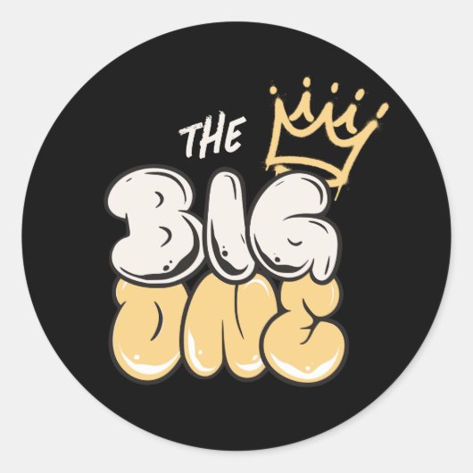 大きい方 | 悪名高い90年代の最初の誕生日パーティー ラウンドシール (正面)