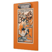 大きい旗ショー"パリからの女の子" クリップボード (左)