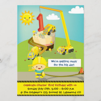 大きい日の誕生日の招待状 招待状