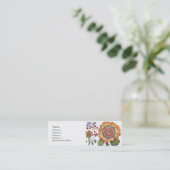 大きい日光の花のプロフィールカード スキニー名刺 (スタンド正面)