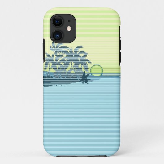 大きい日没のストライプのハワイのiPhone 5の場合 Case-Mate iPhoneケース (裏面)