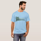 大きい日没メンズティー Tシャツ (正面フル)