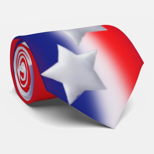 大きい星の旗のタイ ネクタイ (ロール)