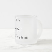 大きい曇らされたコーヒー・マグ フロストグラスマグカップ (正面右)