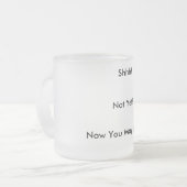 大きい曇らされたコーヒー・マグ フロストグラスマグカップ (正面左)