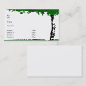 大きい樺の木の名刺 名刺 (正面/裏面)