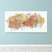 大きい正方形V キャンバスプリント (インサイチュ (ウッドフロア))