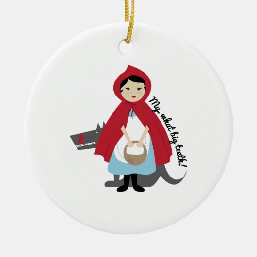 大きい歯 セラミックオーナメント (正面)