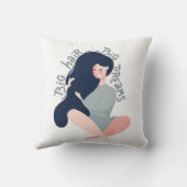 大きい毛の大きい夢 クッション (裏面)