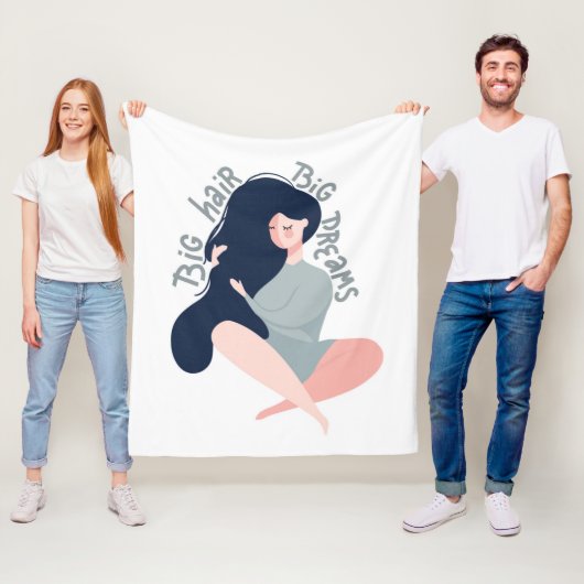 大きい毛の大きい夢 フリースブランケット (インサイチュ)