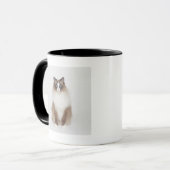 大きい毛皮で覆われた猫 マグカップ (正面左)