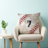 大きい汚れた野球の装飾用クッションモノグラムか数 クッション (椅子)