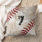 大きい汚れた野球の装飾用クッションモノグラムか数 クッション (ブランケット)