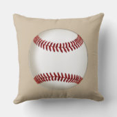 大きい汚れた野球の装飾用クッションモノグラムか数 クッション (裏面)