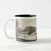 大きい池の表現のステージ ツートーンマグカップ (左)