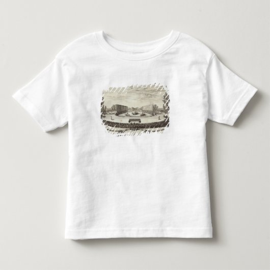 大きい池の表現のステージ トドラーTシャツ (正面)