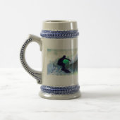 大きい波のサーファー ビールジョッキ (左)
