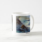 大きい波及び朝のブレーカのマグ コーヒーマグカップ (正面右)