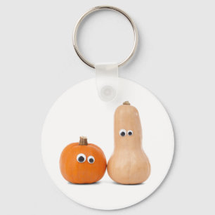 大きい注目されたカボチャおよび南瓜ボタンKeychain キーホルダー