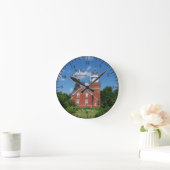 大きい湾の灯台時計 ラウンド壁時計 (ホーム)