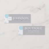 大きい点の細い名刺BLGY スキニー名刺 (正面/裏面)