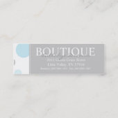 大きい点の細い名刺BLGY スキニー名刺 (裏面)