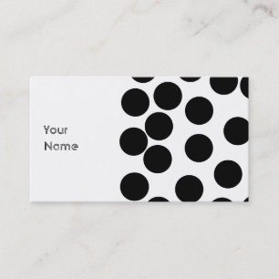 大きい点。 白黒パターン 名刺