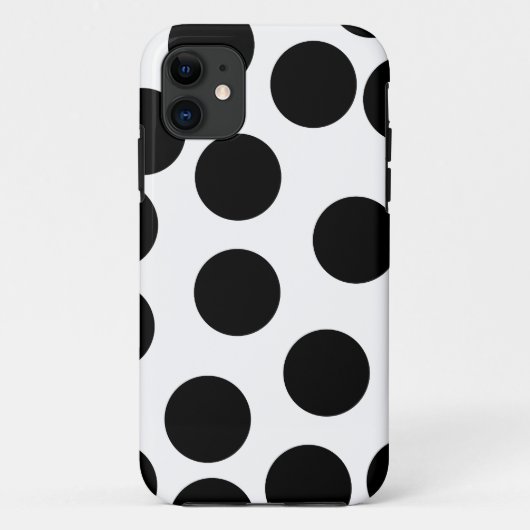 大きい点。 白黒パターン Case-Mate iPhoneケース (裏面)