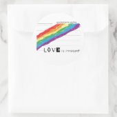 大きい無実のステッカー ラウンドシール (バッグ)