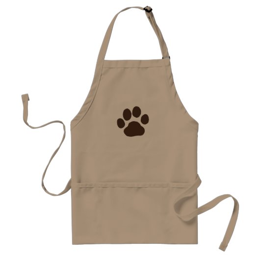 大きい犬の足のプリント|クールな犬犬のグルーミング スタンダードエプロン (正面)
