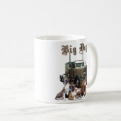 大きい犬、大きい犬 コーヒーマグカップ (正面右)
