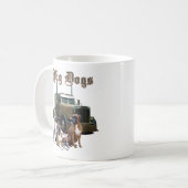 大きい犬、大きい犬 コーヒーマグカップ (正面左)