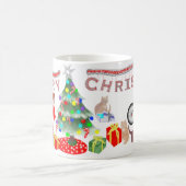 大きい猫ちゃんとのクリスマス- コーヒーマグカップ (中央)
