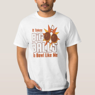 大きい球のボーリングをするTシャツを取ります Tシャツ