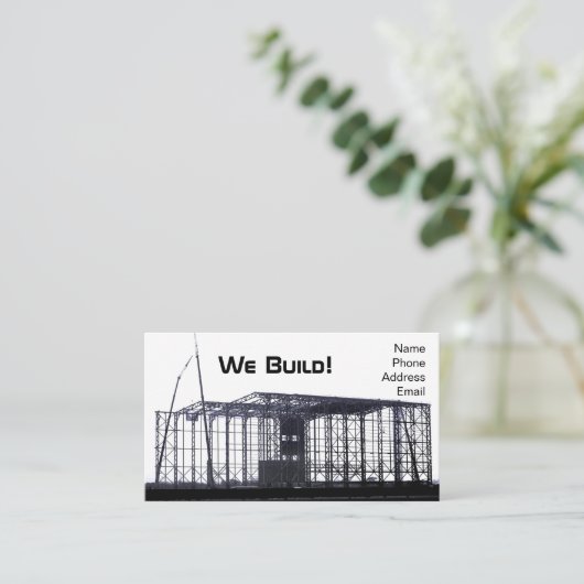 大きい産業鉄骨構造の建築 名刺 (スタンド正面)