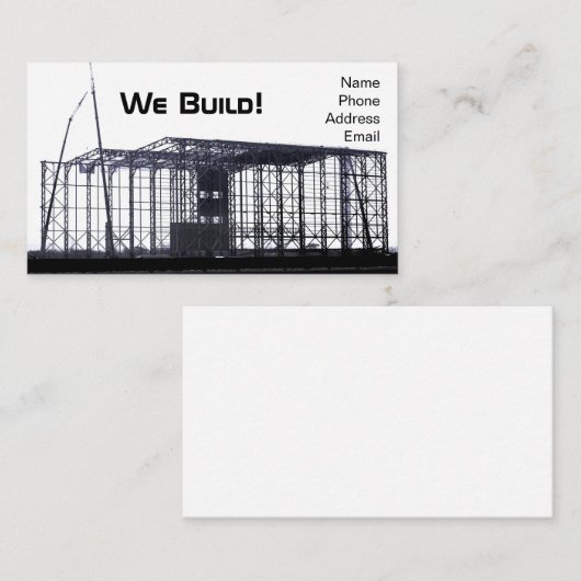 大きい産業鉄骨構造の建築 名刺 (正面/裏面)