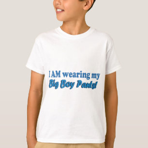 大きい男の子によっては文字デザインが喘ぎます Tシャツ