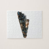 大きい男の子の蒸気機関車 ジグソーパズル (横)