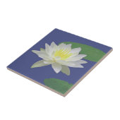 "大きい白蓮教の花"陶磁器TILE/TRIVET タイル (側面)