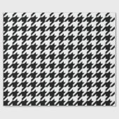 大きい白黒千鳥格子のな包装紙 ラッピングペーパー (フラット)
