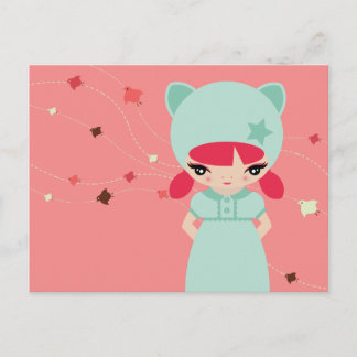 大きい目の女の子 ポストカード