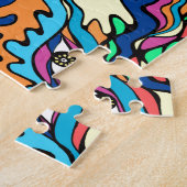 大きい目の抽象美術のパズル ジグソーパズル (側面)