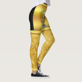 大きい目1が付いているマンガのキャラクタのポテト レギンス (右)