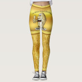 大きい目1が付いているマンガのキャラクタのポテト レギンス (正面)