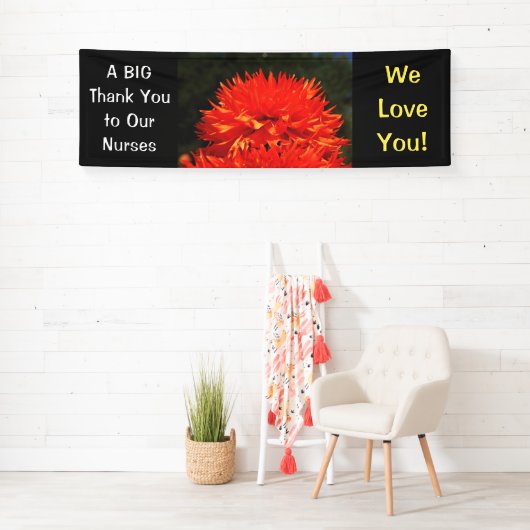 大きい看護します私達がRNs愛する旗をありがとう 横断幕 (インサイチュ)