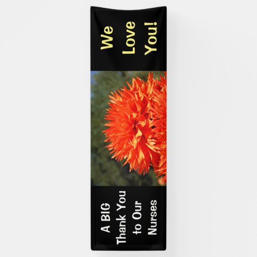 大きい看護します私達がRNs愛する旗をありがとう 横断幕 (縦)