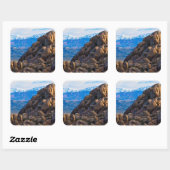 大きい石と山 スクエアシール (シート)